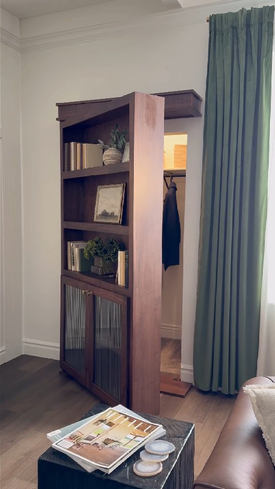 Amazing room transformation with a bookcase door 😀