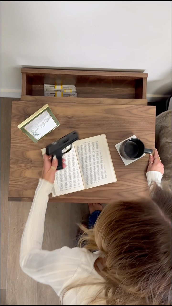 The perfect nightstand with a hidden compartment to hide anything you need🤫