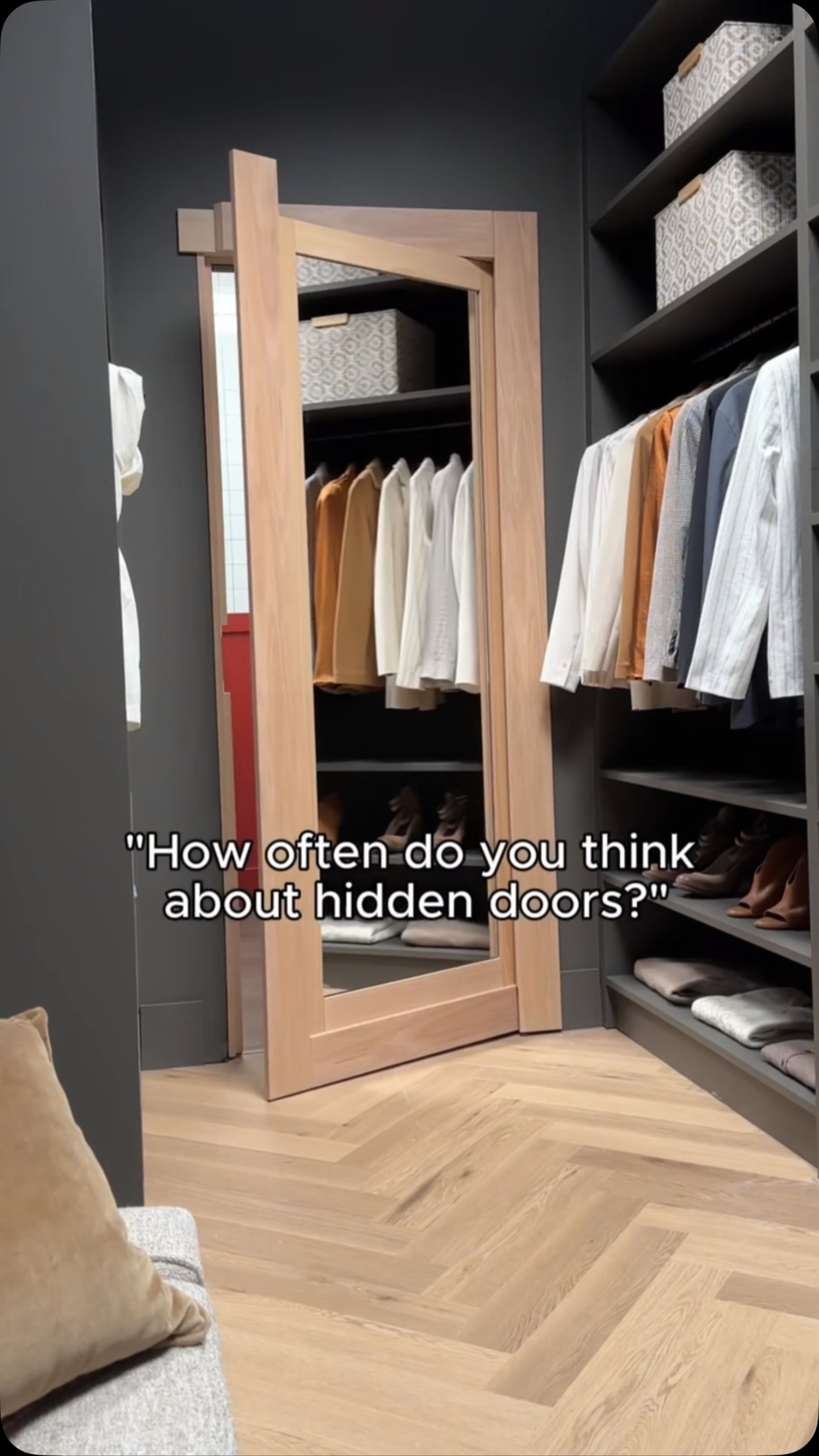 A hidden door is always on my mind to be honest🤷